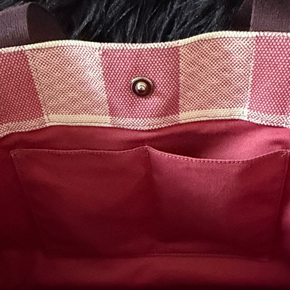 Coach Pink and Cream Checkered Tote - Picture 11 of 12